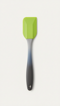 Matte silicone spatula with angled tip