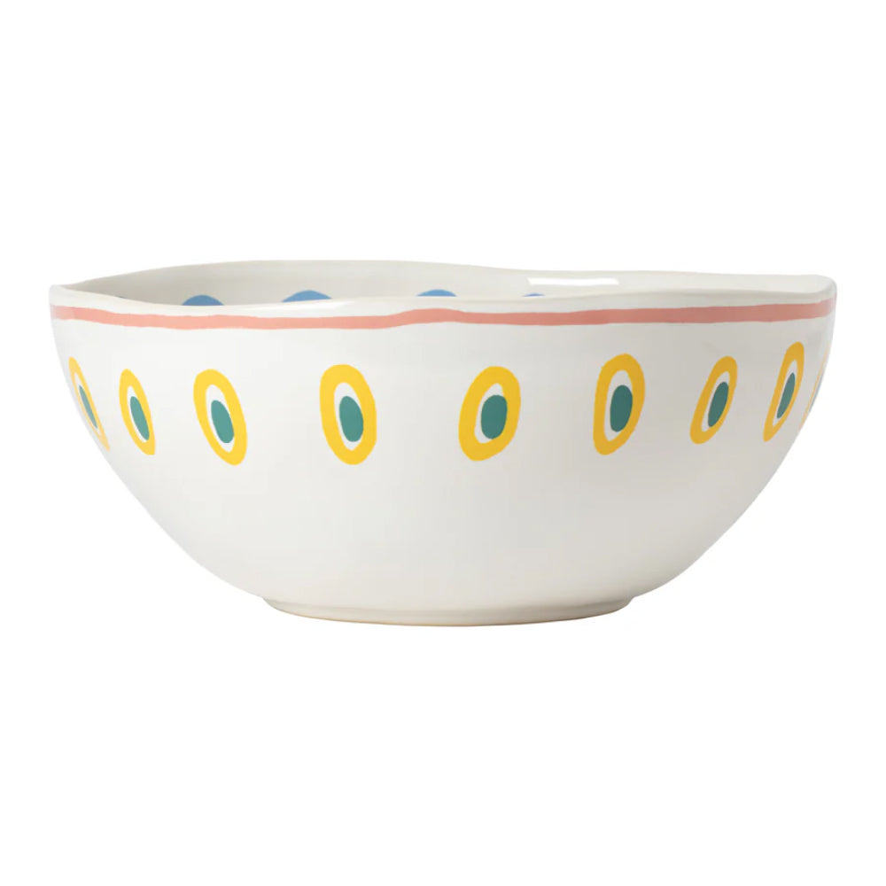 Costa Nova 10.8" Summer Bliss Octopus Stoneware Salad Bowl - LNS281-OCT