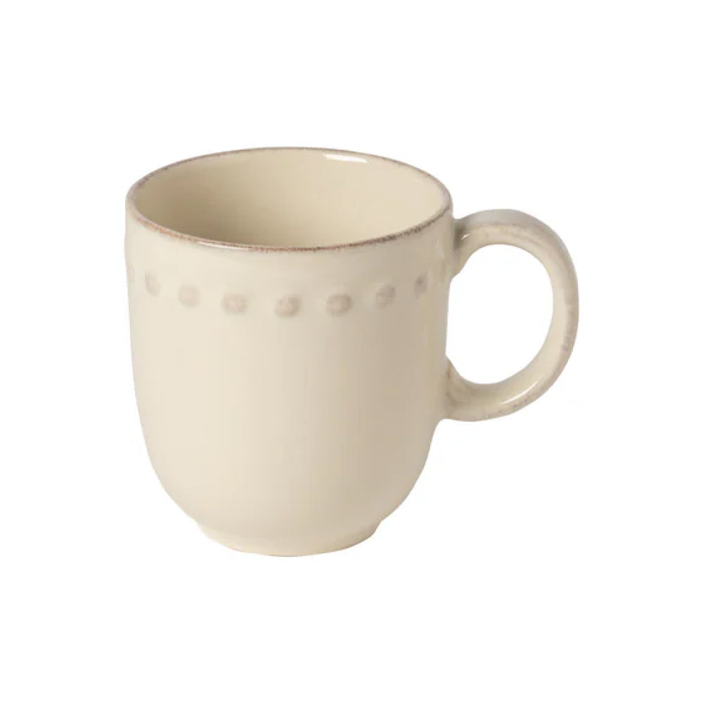 Costa Nova 12.5 Oz. Pearl Cream Stoneware Mug - PEC131-CRM